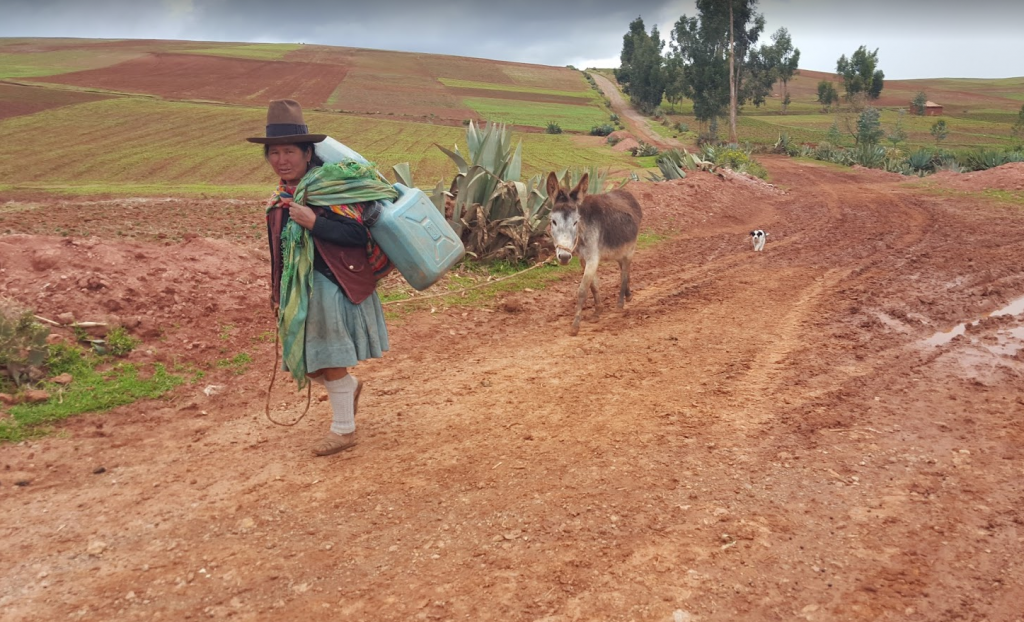 Community visit in Peru