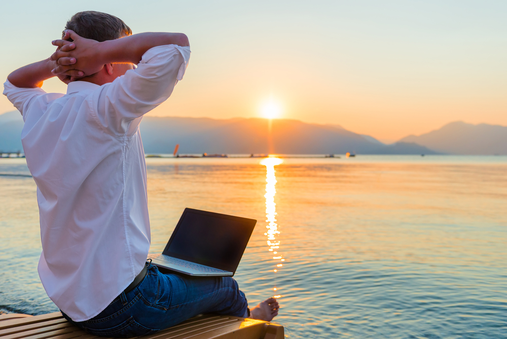 Working from Beach