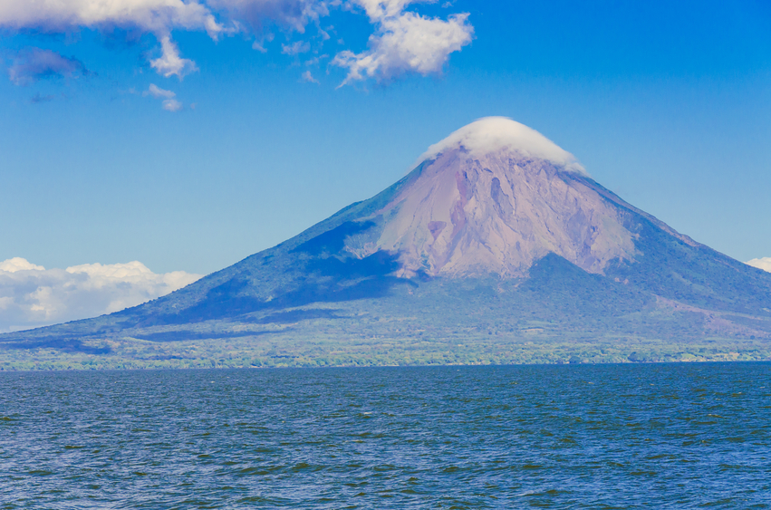 Island Ometepe with volcano in Nicaragua