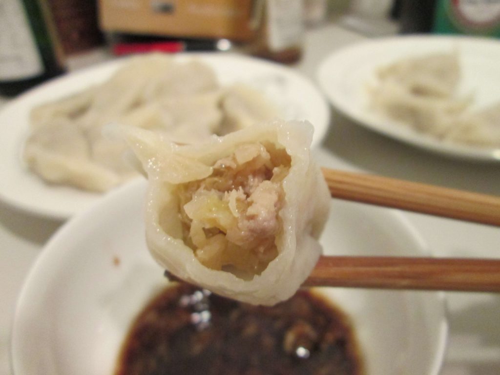 jiaozi street food in china