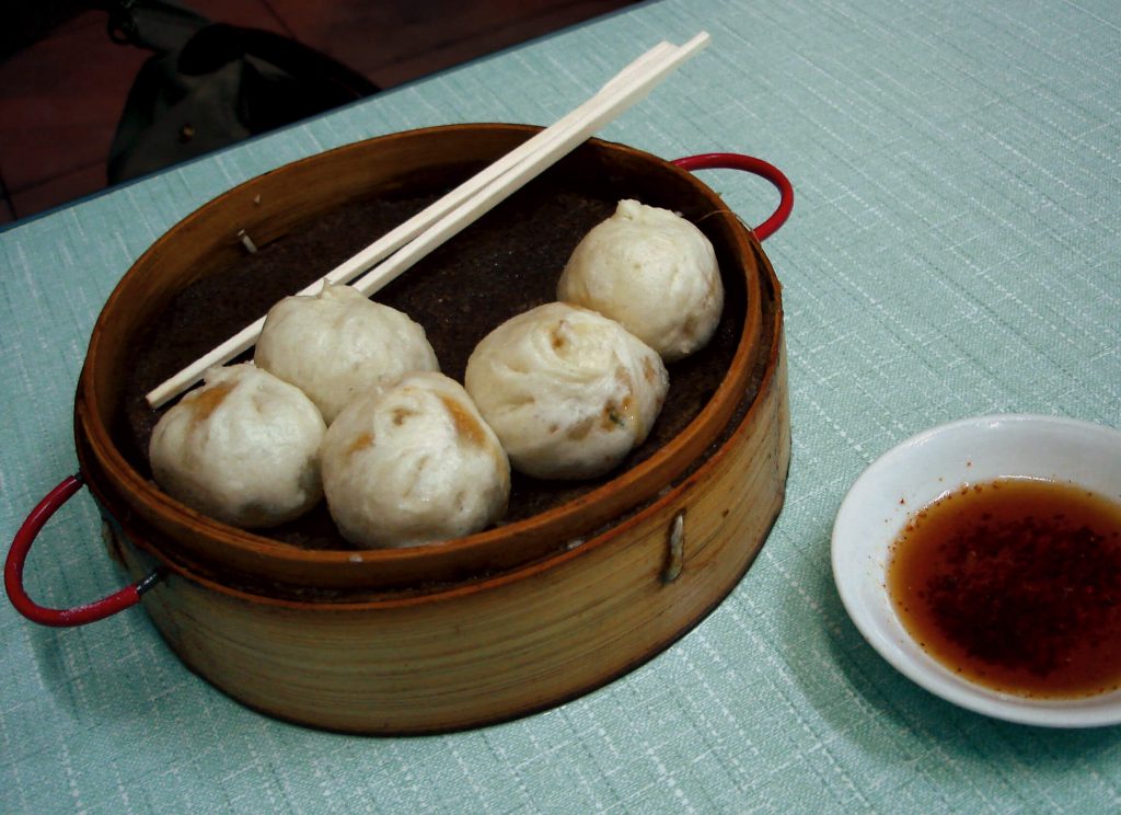 baozi street food in china