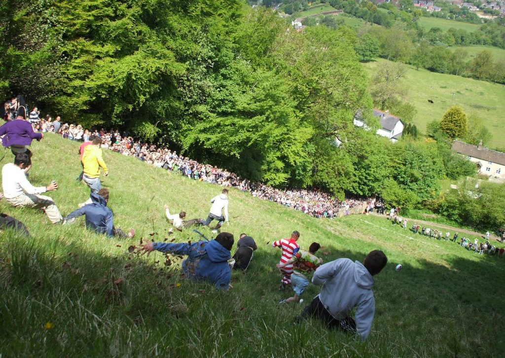 traditional festivals around the world cheese rolling
