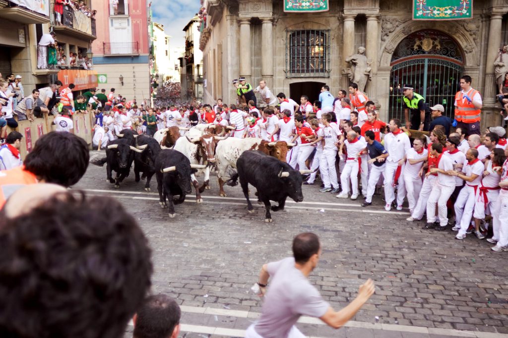 traditional festivals around the world running of the bulls