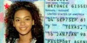 Beyonce Passport Photo