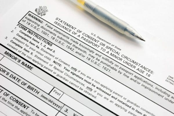 Passport Application for Minors