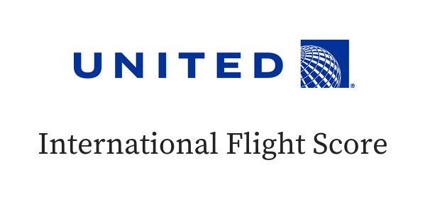 United Airlines International Flight Score